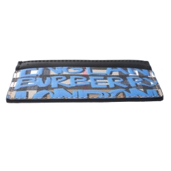 Burberry Multicolor Graffiti Print Coated Canvas and Leather Sandon Card Holder 