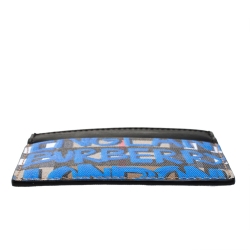 Burberry Multicolor Graffiti Print Coated Canvas and Leather Sandon Card Holder 