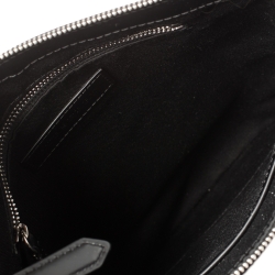 Pre Owned Burberry Navy Blue/Black London Check Coated Canvas Beckley Slim Messenger Bag