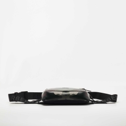 Pre Owned Burberry Mangrove Green Coated Canvas and Leather West Belt Bag