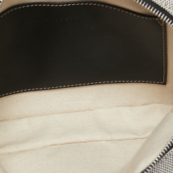 Burberry Grey Canvas and Leather West Belt Bag