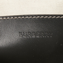 Burberry Grey Canvas and Leather West Belt Bag