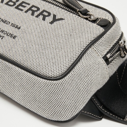 Burberry Grey Canvas and Leather West Belt Bag
