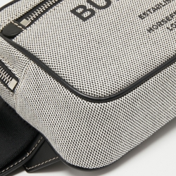 Burberry Grey Canvas and Leather West Belt Bag