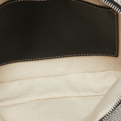 Burberry Grey Canvas and Leather West Belt Bag