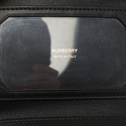 Burberry Black Leather Sidney Trifold Card Case
