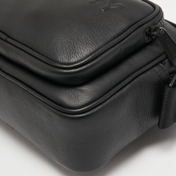 Pre Owned Burberry Black Leather Paddy Crossbody Bag
