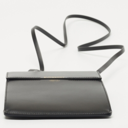 Burberry Black Leather Grace Messenger Bag
