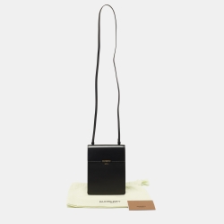 Burberry Black Leather Grace Messenger Bag