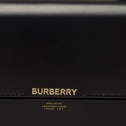 Burberry Black Leather Grace Messenger Bag