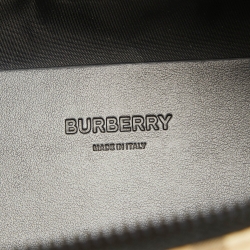 Pre Owned Burberry Black/Beige House Check Nylon Sonny Belt Bag