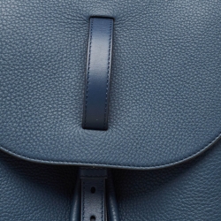 Burberry Ash Blue Grain Leather Pocket Backpack