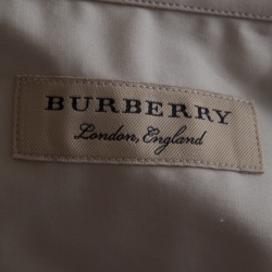 Pre Owned Burberry London Beige Stretch Cotton Button Front Modern Fit Shirt L
