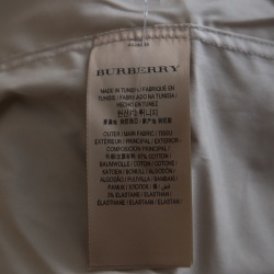 Pre Owned Burberry London Beige Stretch Cotton Button Front Modern Fit Shirt L