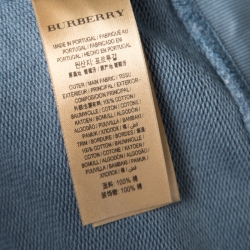 Burberry Dusty Blue Overdyed Kangaroo Pocket Leeford Sweatshirt L