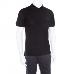 Pre Owned تي شيرت بربري هانينغ فورد تريكو خلية النحل أسود XL