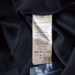 Pre Owned تي شيرت بربري هانينغ فورد تريكو خلية النحل أسود XL