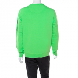 Burberry Bright Apple Green Doodle Print Madon Sweatshirt M