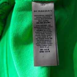 Burberry Bright Apple Green Doodle Print Madon Sweatshirt M