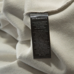 Pre Owned سويتشيرت بربري رقبة مستديرة تفاصيل مطرز تريكو رمادي L