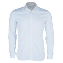 Burberry White Tailored Fit Men's Shirt EU38