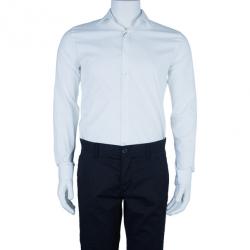 Burberry White Tailored Fit Men's Shirt EU38