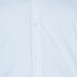 Burberry White Tailored Fit Men's Shirt EU38