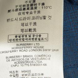 Burberry Blue Regular Fit Tailored Suit M