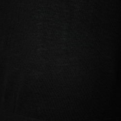 Pre Owned Burberry Black Wool V-Neck Sweater M