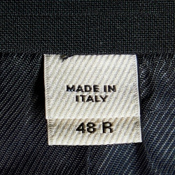 Burberry Black Wool Button Front Blazer M