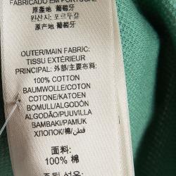 Pre Owned تي شيرت بولو بربري لندن ياقة مغايرة أخضر فاتح S