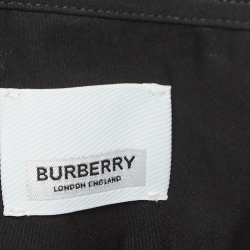 Pre Owned Burberry Black Cotton Filmore Long Sleeve Shirt 2XL