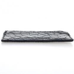 Pre Owned Burberry Custom Alligator Belly Skin Card Case