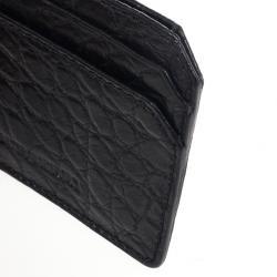 Pre Owned Burberry Custom Alligator Belly Skin Card Case