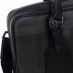 Burberry Smoked Check Newburg Briefcase