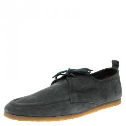 Burberry Grey Suede Tobias Loafers Size 44