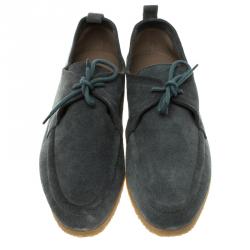 Burberry Grey Suede Tobias Loafers Size 44
