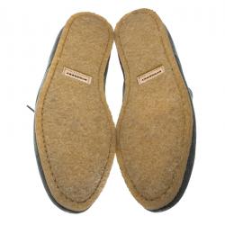 Burberry Grey Suede Tobias Loafers Size 44