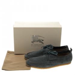 Burberry Grey Suede Tobias Loafers Size 44