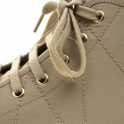 Burberry Beige Canvas Kilbourne High Top Sneakers Size 43