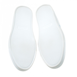 Burberry White Leather Albert Sneakers Size 43.5