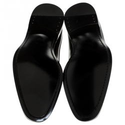 Pre Owned Burberry Black Leather Cranbrook Derby Size 41