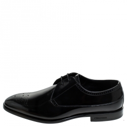 Pre Owned Burberry Black Leather Cranbrook Derby Size 41