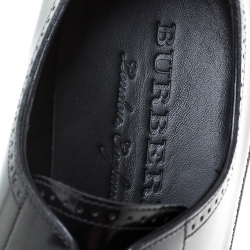 Pre Owned Burberry Black Leather Cranbrook Derby Size 41