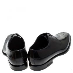 Pre Owned Burberry Black Leather Cranbrook Derby Size 41