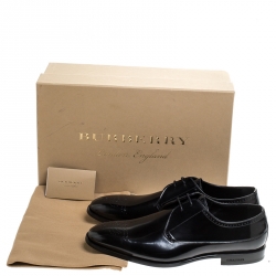 Pre Owned Burberry Black Leather Cranbrook Derby Size 41