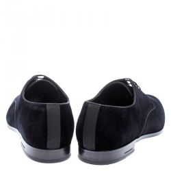 مملوكة مسب قًا حذاء أوكسفورد بربري برباط قطيفة أسود مقاس 46