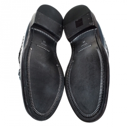 مملوكة مسبقًا Burberry Blue Brogue Leather Alexton Lace Up Derby Size 44