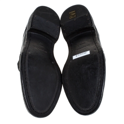 Pre Owned Burberry Black Brogue Leather Rayford Derby Size 43