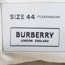 مملوكة مسبقًا Burberry Brown/Beige Canvas Check Fabric High Top Sneakers Size 44